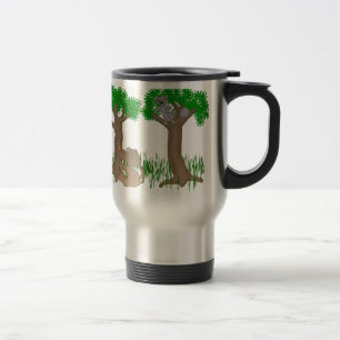 Taza De Viaje descortezamiento encima del árbol incorrecto