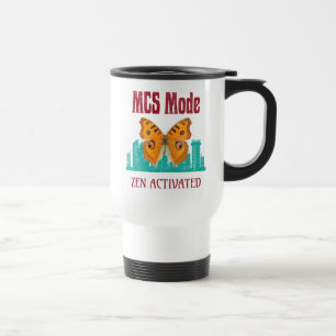 Taza De Viaje Descripción de la conciencia de la mariposa activa