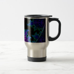 Taza De Viaje Descubrimiento de diseño del fractal de la