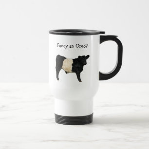 Taza De Viaje ¿Desee un Oreo? Vaca ceñida de Galloway