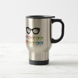 Taza De Viaje Desgaste del ojo del ojo de gato del vintage para