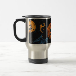 Taza De Viaje Design fun citrouilles Halloween 🎃 ambiance festi