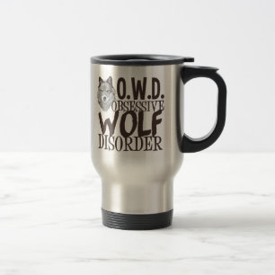 Taza De Viaje Desorden obsesivo del lobo