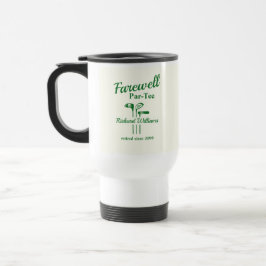 Taza De Viaje Despedida Jubilación Club de Golf Tema Par Tee