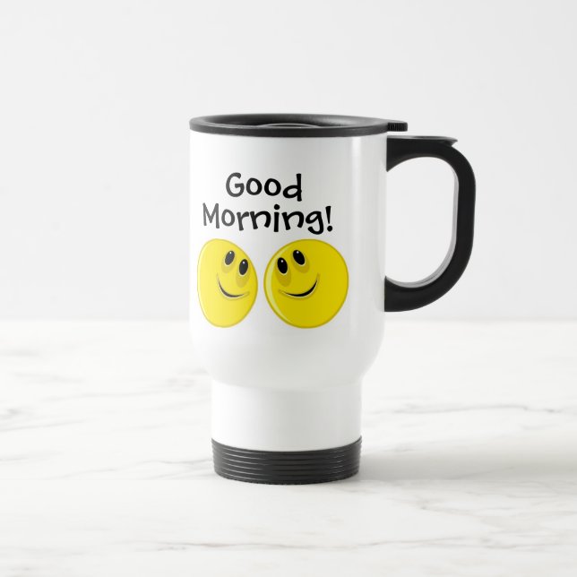 Taza De Viaje Despierta con una sonrisa... ; ) (Derecha)