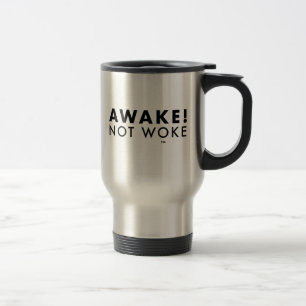 Taza De Viaje ¡Despierta! No Woke™ LOGO Stainless Steless Travel