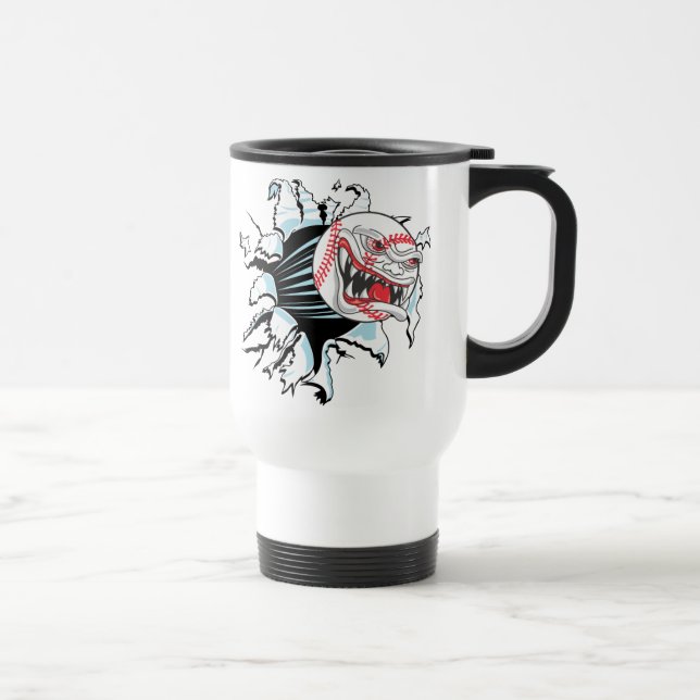 Taza De Viaje Desplome enojado del béisbol (Derecha)