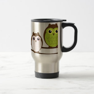 Taza De Viaje Destiny Búho Chic Lindo y Elegante