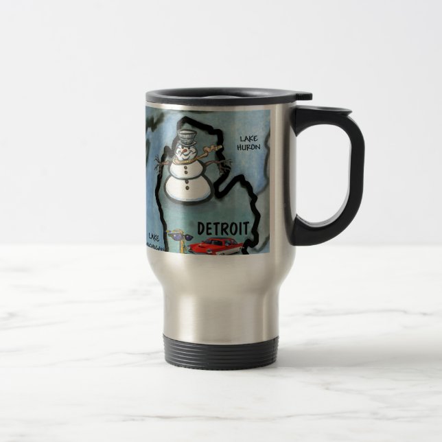 Taza De Viaje Detroit Michigan (Derecha)
