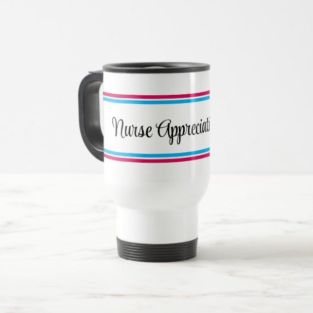 Taza De Viaje Día de Apreciación de Enfermeras (Anverso izquierdo)
