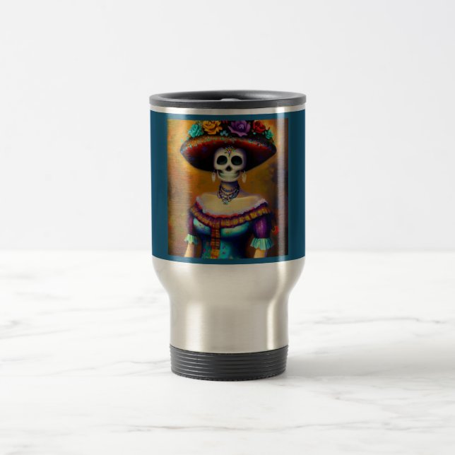 Taza De Viaje Día de la Muerte 1 (Centro)