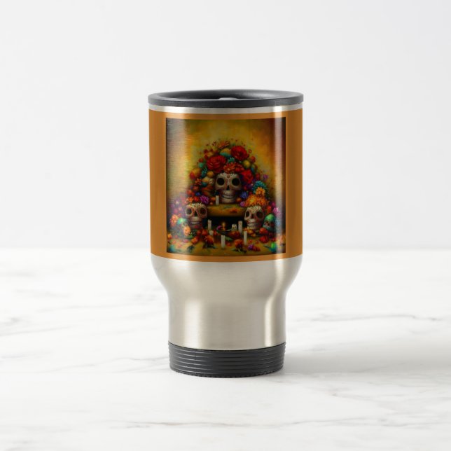 Taza De Viaje Día de los Muertos 1 (Centro)