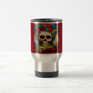Taza De Viaje Día de los Muertos de Ofendra 7