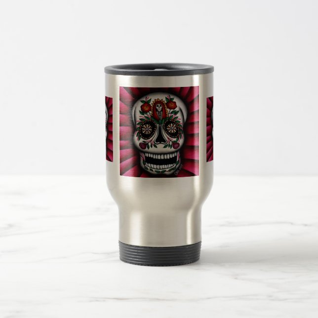 Taza De Viaje Dia de los Muertos Mug (Centro)