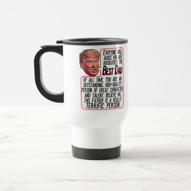 Taza De Viaje Día de los Padres de Donald Trump (Izquierda)