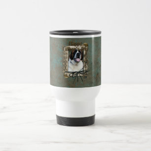Taza De Viaje Día de padres - patas de piedra - St Bernard - Ma