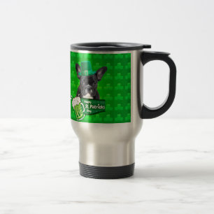 Taza De Viaje Día de San Patricio, el Gorra de cachorros de Bull