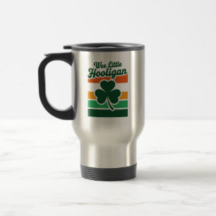 Taza De Viaje Día de San Patricio Pequeño Gran Travieso Divertid