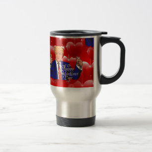Taza De Viaje día de San Valentín donald trump