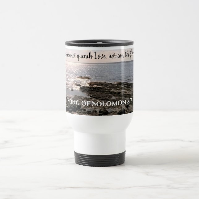 Taza De Viaje Día de San Valentín Ocean Lover Seashore (Centro)
