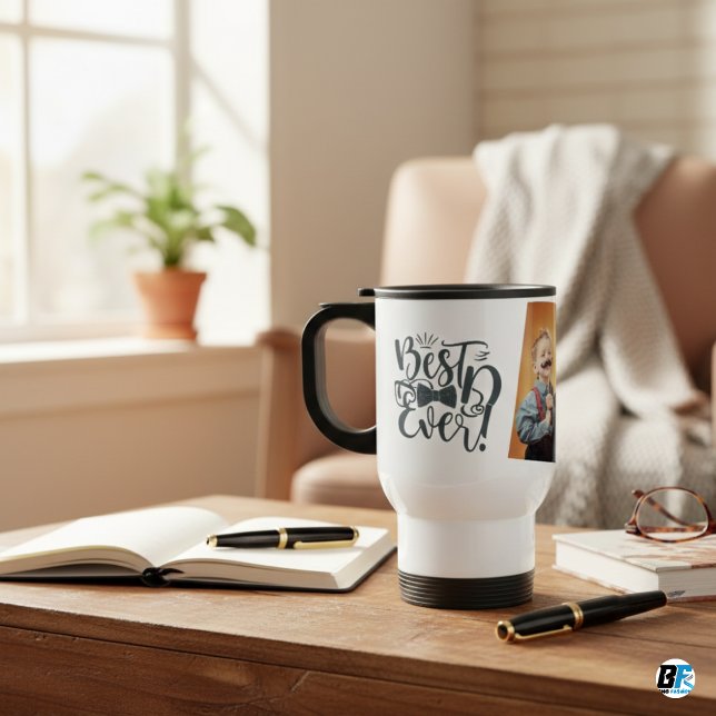 Taza De Viaje Día del mejor padre de fotografía moderno (Subido por el creador)