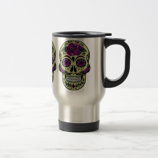 Taza De Viaje Día del personalizado muerto (Derecha)