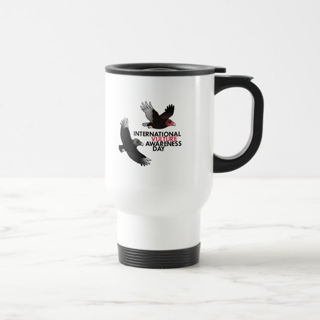 Taza De Viaje Día internacional de la conciencia del buitre (Derecha)