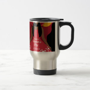 Taza De Viaje día internacional de la mujer boho