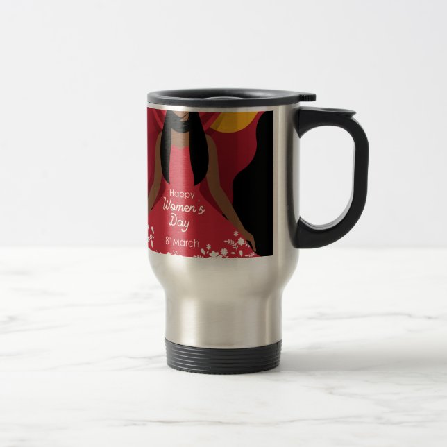 Taza De Viaje día internacional de la mujer boho (Derecha)