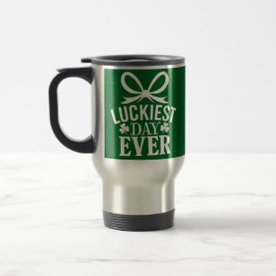 Taza De Viaje Día más afortunado jamás Día de San Patricio Irlan