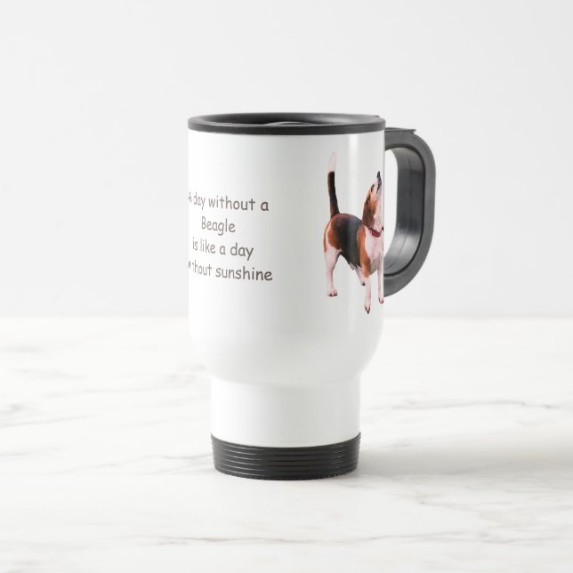 Taza De Viaje Día Sin Una Beagle (Anverso derecho)
