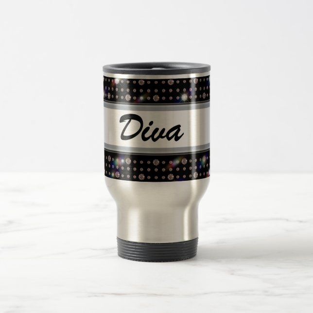 Taza De Viaje Diamante 501 del deslumbramiento (Centro)
