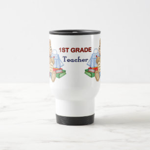 Taza De Viaje Días escolares Teddy - Maestra de primer grado