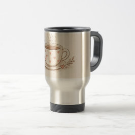 Taza De Viaje Días suaves, pensamientos acogedores - Arte de taz