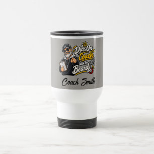 Taza De Viaje Dibs Divertidos De Deportes En El Entrenador Con L