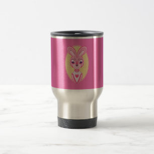 Taza De Viaje Dibujo animado de conejita linda