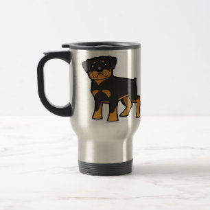 Taza De Viaje Dibujo animado Rottweiler