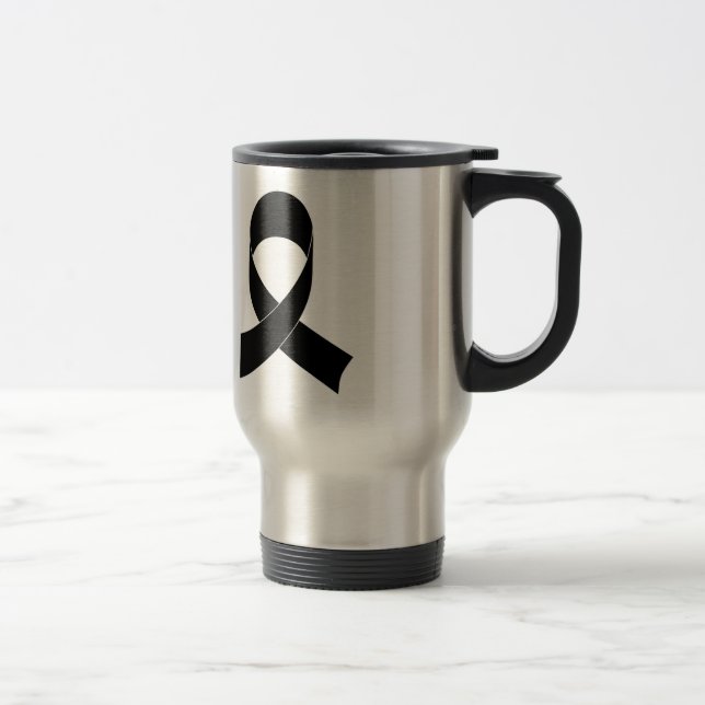 Taza De Viaje Dibujo de cinta negra (Derecha)