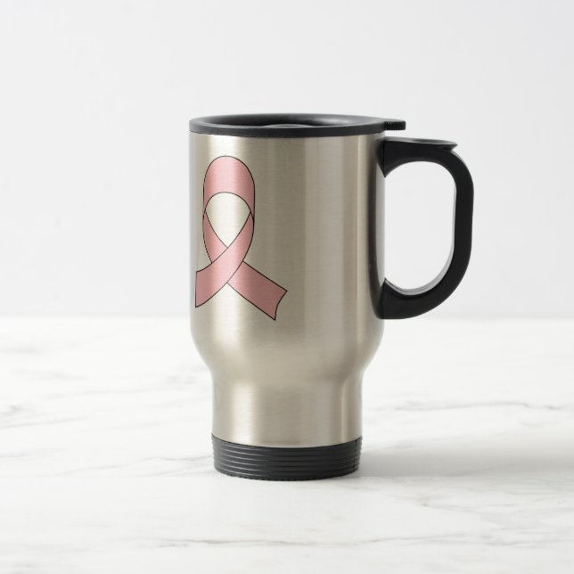 Taza De Viaje Dibujo de cinta rosada (Derecha)