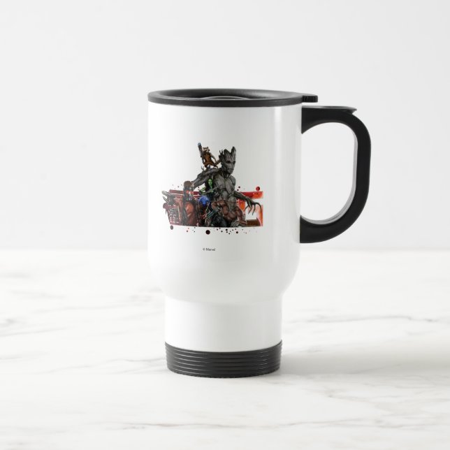Taza De Viaje Dibujo de GotG Red Stars (Derecha)