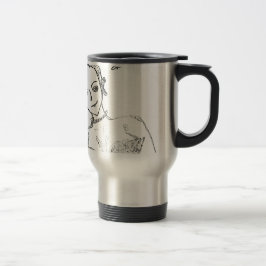 Taza De Viaje dibujo de manga de anime del chica del punk yaei 