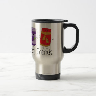 Taza De Viaje Dibujo de PB y J Best Friends Pb y J BFF