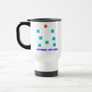 Taza De Viaje Diferente, No Menos Ilustración de Formas Inclusiv