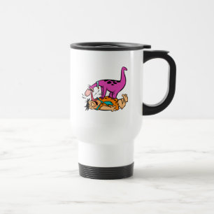 Taza De Viaje Dino que lame el Flintstone de Fred