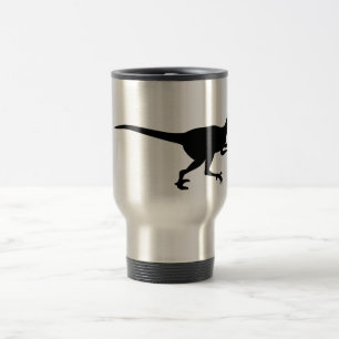 Taza De Viaje Dinosaurio del Velociraptor