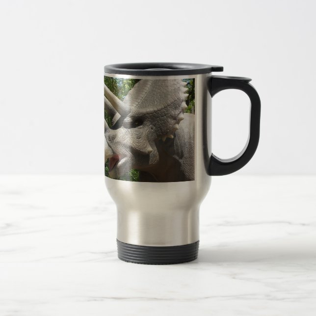 Taza De Viaje Dinosaurio Triceratops (Derecha)