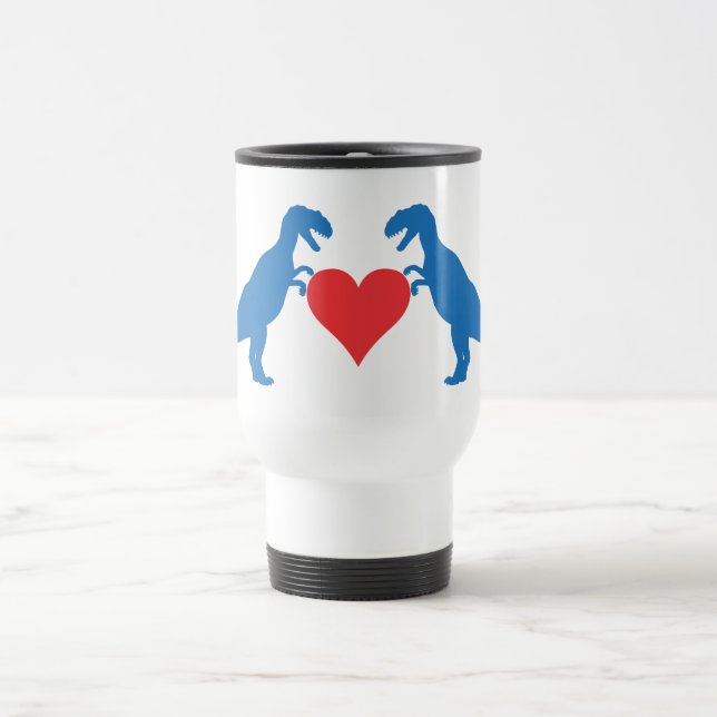 Taza De Viaje Dinosaurios El amor es amor (Centro)