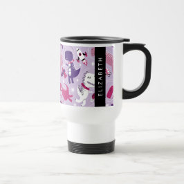 Taza De Viaje Dinosaurios Espaciales, Dinosaurios Cutos, Estrell