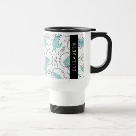 Taza De Viaje Dinosaurios Espaciales, Dinosaurios Cutos, Estrell