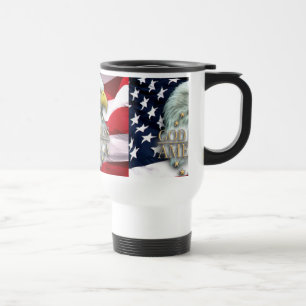 TAZA DE VIAJE DIOS BENDICE AMÉRICA EAGLE